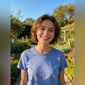 Ladies Classic Cherokee Short Sleeve Tee in Blue (inv# 186)